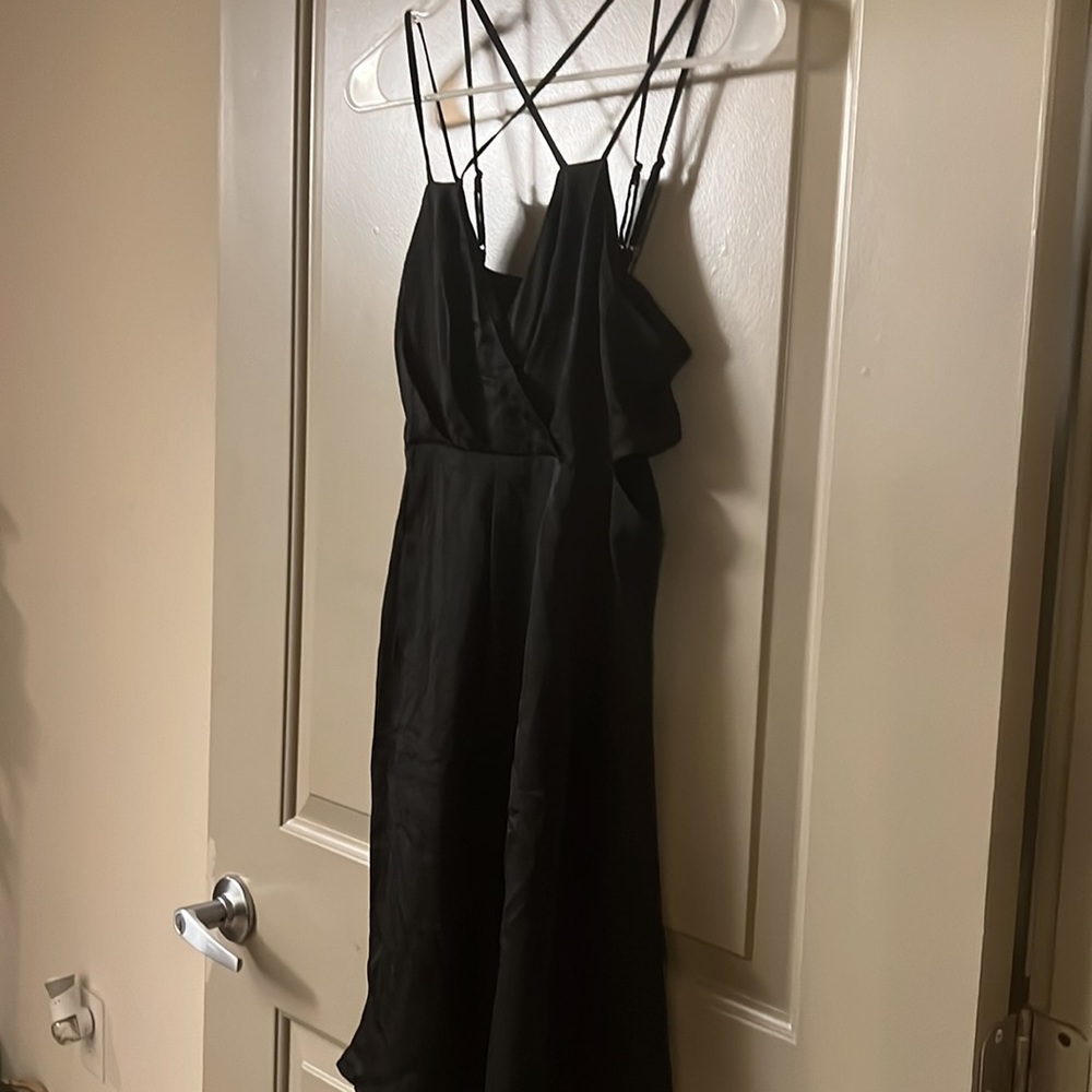 Express Skater Crisscross Bodice Dress